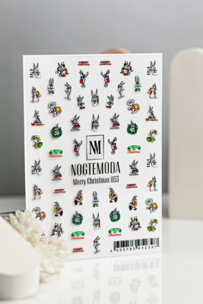 Nogtemoda Наклейки для ногтей Merry Christmas 053