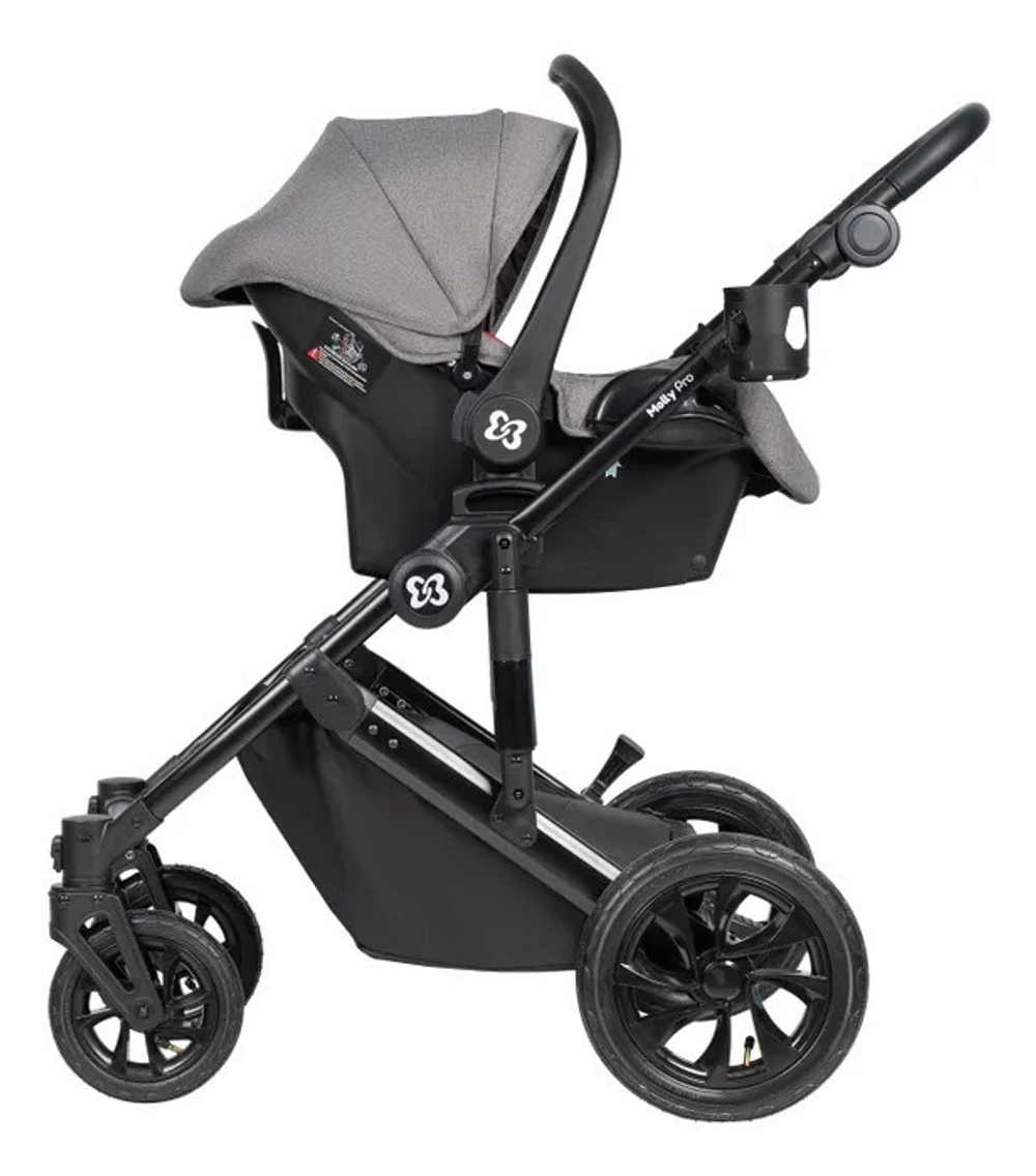Детская коляска Farfello Molly Pro 3 в 1 серый