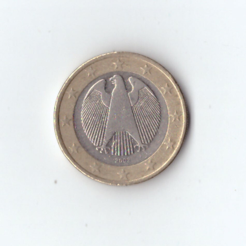 1 евро 2002 года Германия (двор A) VF