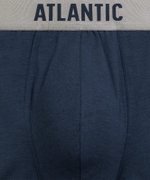 Мужские трусы шорты Atlantic, 1 шт. в уп., пима хлопок, сине-зеленые, MH-1203