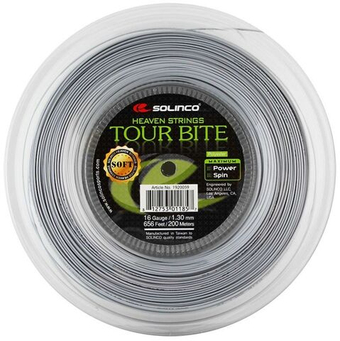 Теннисные струны Solinco Tour Bite Soft (200 m) - серый