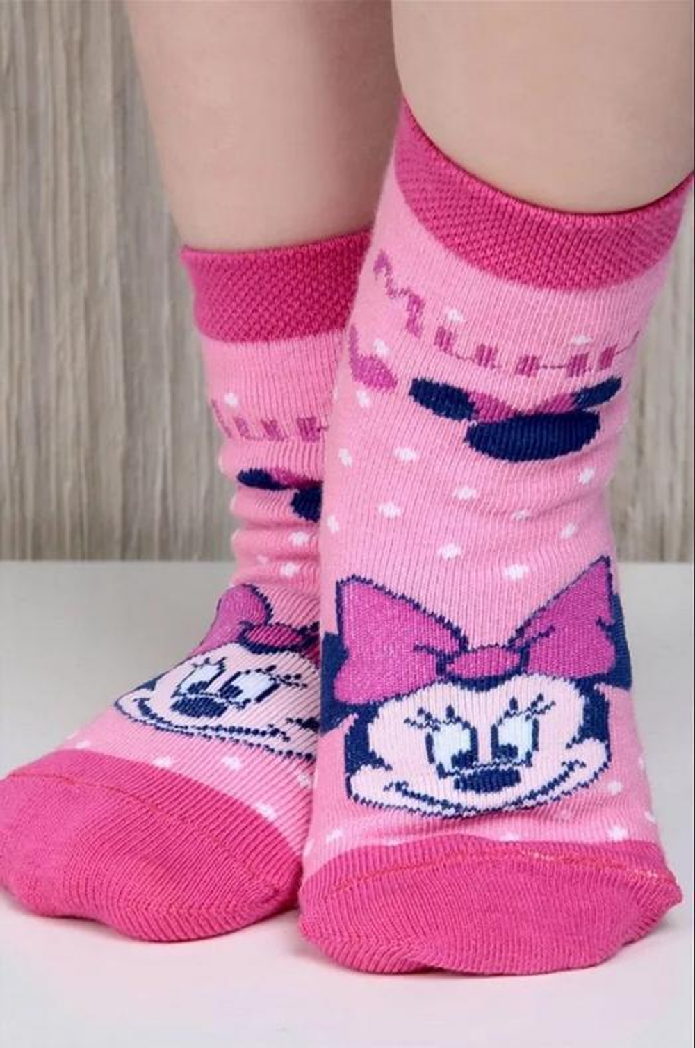 Носки д/дев "Минни Маус" р.14-16 роз (Disney) 1200990