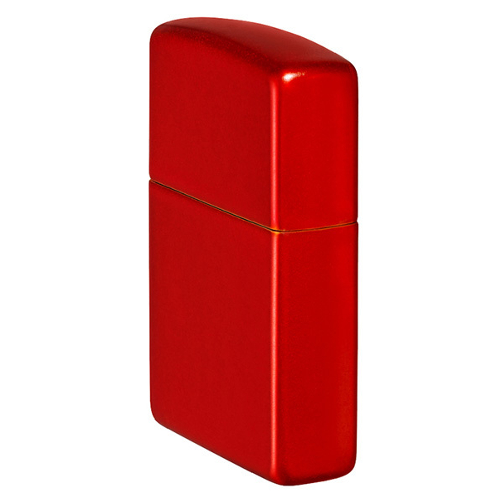 Зажигалка Zippo Classic с логотипом и покрытием Metallic Red