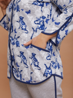 Кофта Кфн-002Х/серый-кошкибабочки