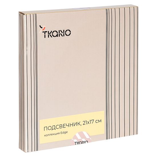 Подсвечник треугольный с титановым покрытием из коллекции edge, 21х17 см