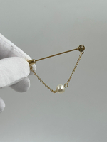 Брошь булавка с «жемчугом»