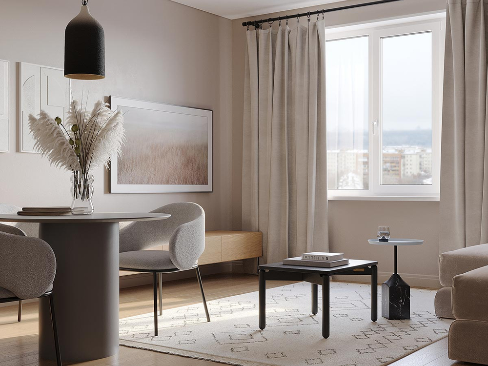 Столик кофейный LATITUDE Saga, 50х70 см, темно-серый