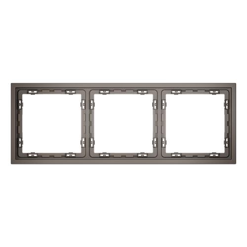 Рамка пластиковая VOLTUM S70 на 3 пост, (капучино)