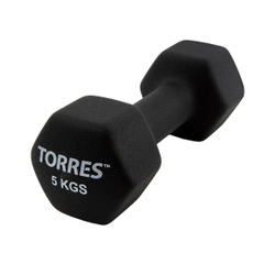 Гантель TORRES PL55015, вес 5 кг, 1 шт