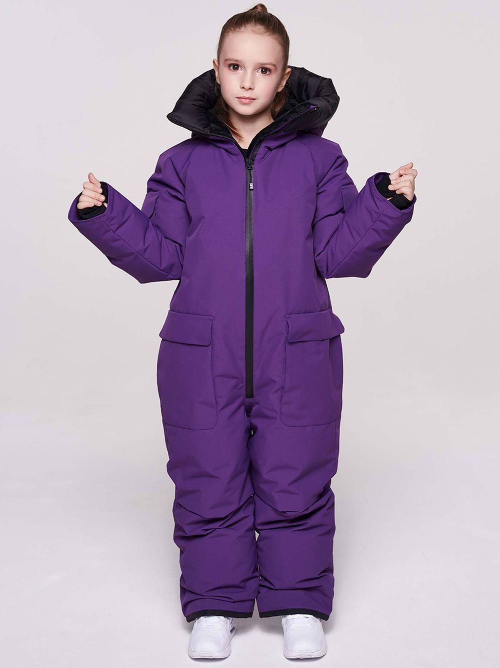 Комбинезон детский пуховый BASK kids YETI фиолетовый