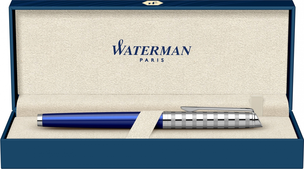 Перьевая ручка Waterman Hemisphere French riviera Deluxe BLU LOUNGE в подарочной коробке