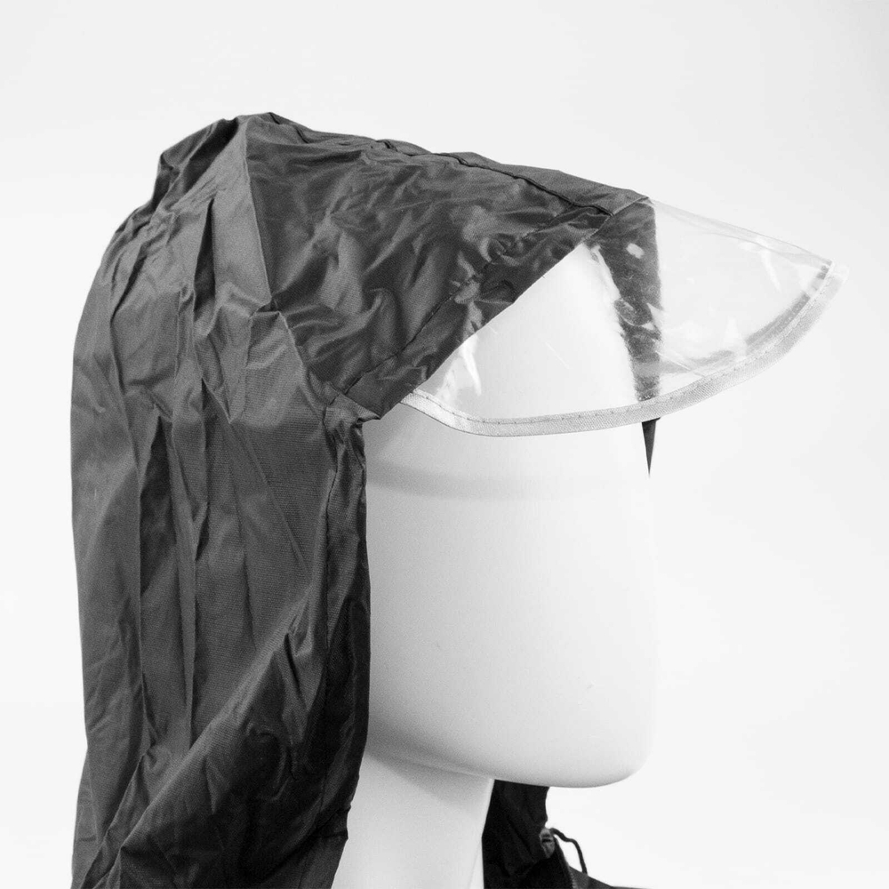 Костюм-дождевик 813 (куртка+штаны), Черный, 5XL