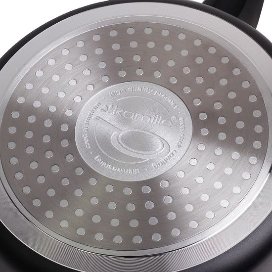 Ковш 1.3 л. из алюминия с мраморным покрытием Kamille KM-0613MR без крышки (Ø16х6.5 см)