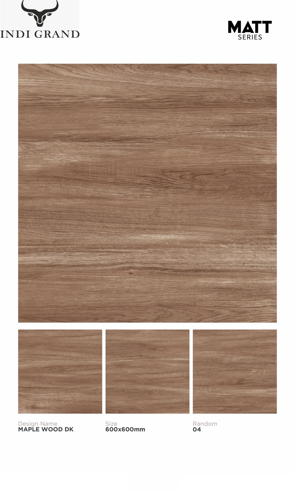 Керамогранит matt 60х60 maple wood dk
