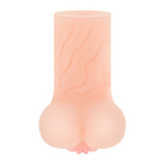 Телесный мастурбатор Jill - вагина и анус (Цвет: телесный)