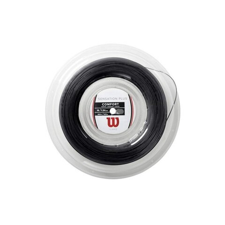 Струны для тенниса WILSON Wilson Sensation Plus Black Бобины 200 м