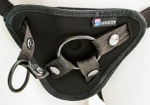 Страпон-трусики с вибратором и анальным стимулятором Uni Strap 7''12 режимов, вторая кожа (телесный, черный) (Цвет: телесный, черный, графитовый)