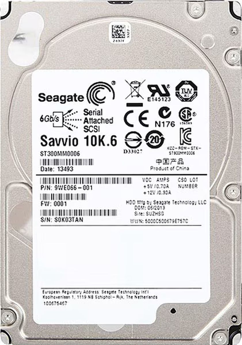 Серверный жесткий диск Seagate ST300MM0006 300Gb SAS 2,5" HDD