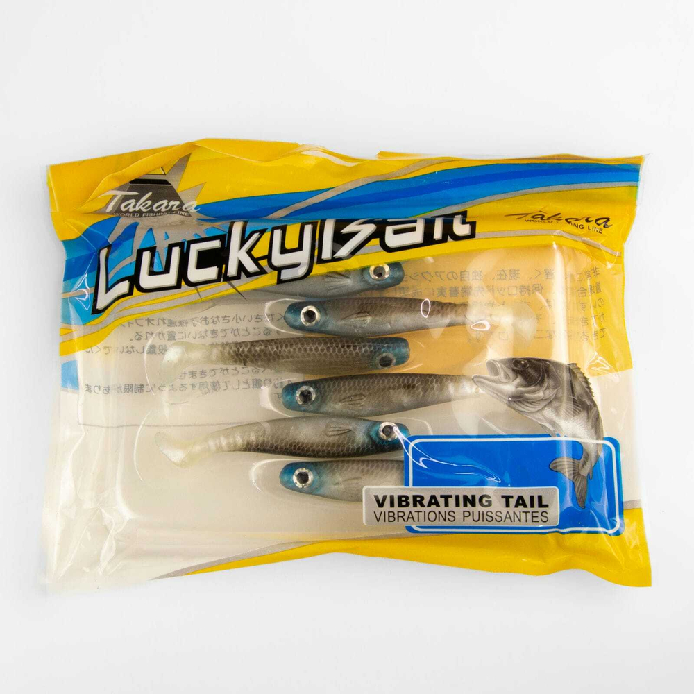 Твистер Takara LuckyBait 5107, 7.5см, 3.6гр (6шт/уп)