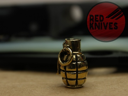 Бусина темлячная "Граната", латунь