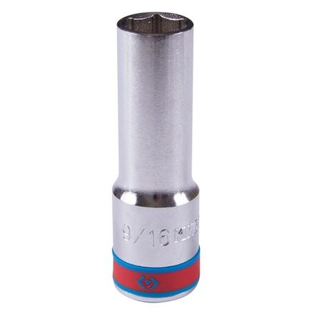 Цена на KING TONY (423518S) Головка торцевая глубокая шестигранная 1/2", 9/16", дюймовая