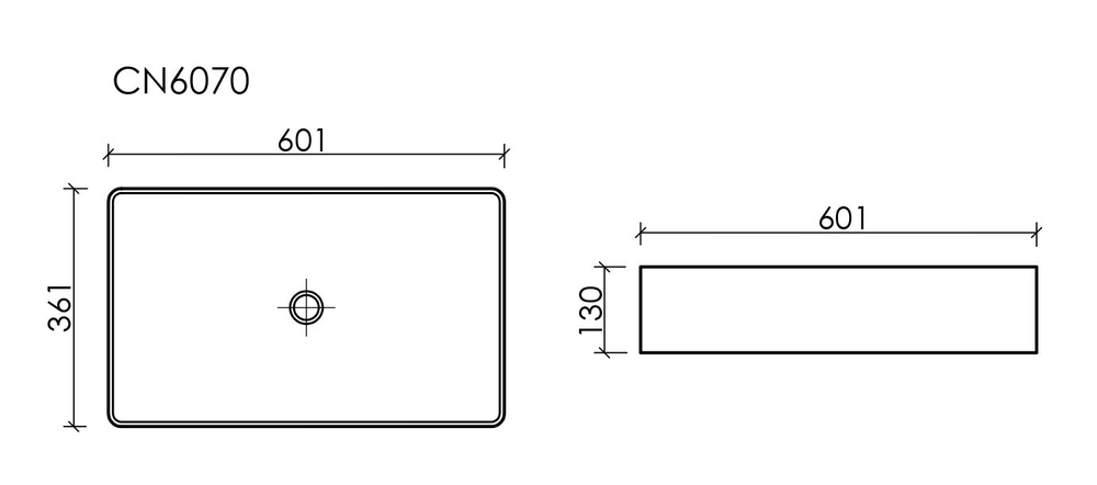 Раковина Ceramica Nova Element 60 см CN6070 белая