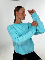 Свитшот женский оверсайз хлопок толстовка с начесом