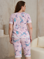 Пижама бриджи+футболка к/р 847-1/1 (розовый)