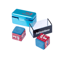 Мел &quot;Ball teck PRO II&quot; (2 шт, в бирюзовой металлической коробке) синий