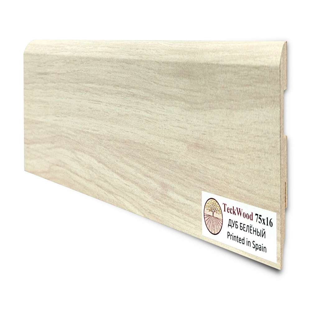 Напольный плинтус Teckwood Дуб беленый (White Oak) 75х16
