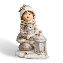 СТАТУЭТКА "ДЕВОЧКА С КОТЕНКОМ" 7,5Х5,5Х9 СМ