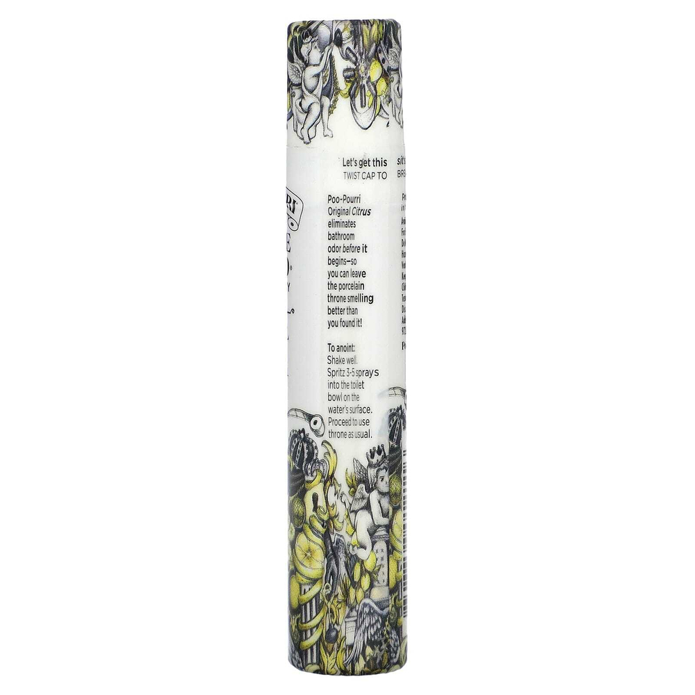 Poo-Pourri, Спрей для туалета Before-You-Go, оригинальный цитрус, 10 мл (0,34 жидк. унц.)