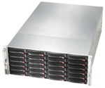 Сервер Supermicro SuperStorage 6049P-E1CR24L без процессора/без ОЗУ/без накопителей/количество отсеков 3.5" hot swap: 24/1 x 1200 Вт/LAN 10 Гбит/c
