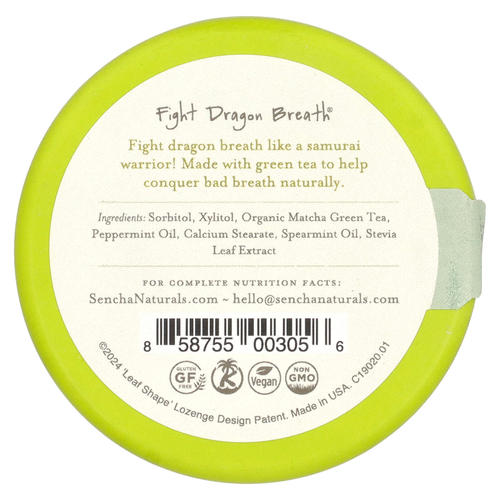 Sencha Naturals, Мятные леденцы с зеленым чаем, марокканские мятные леденцы, 1,2 унции (35 г)
