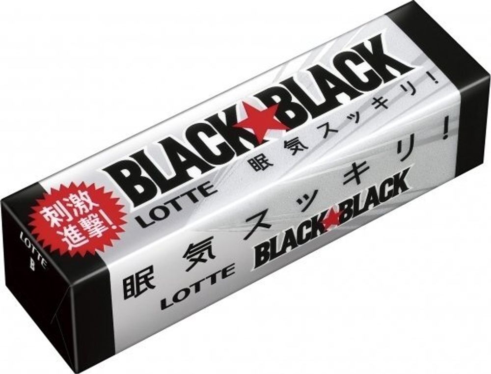 Жевательная резинка Lotte Black Black с мятным вкусом 9 шт 32 г