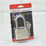 Замок навесной 60мм, длинная дужка, металлический