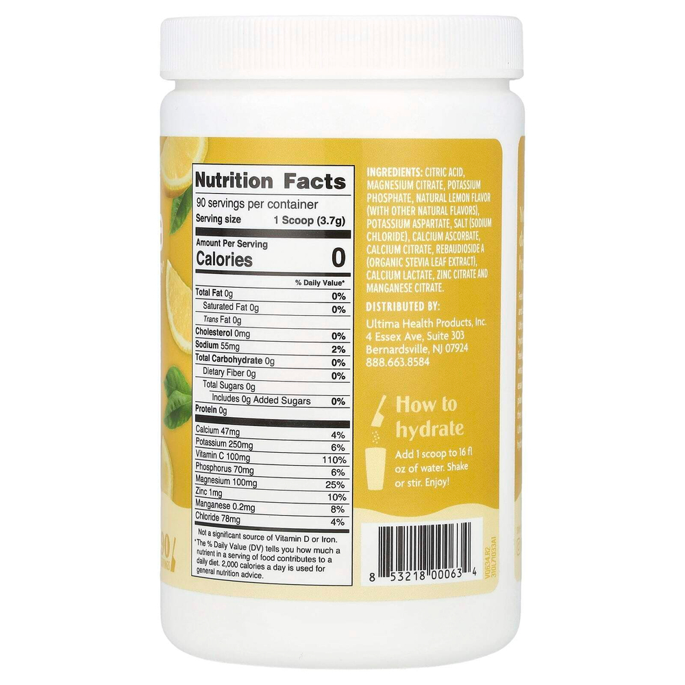 Ultima Replenisher, Daily Electrolyte Drink Mix, лимонад, 333 г (11,7 унции)