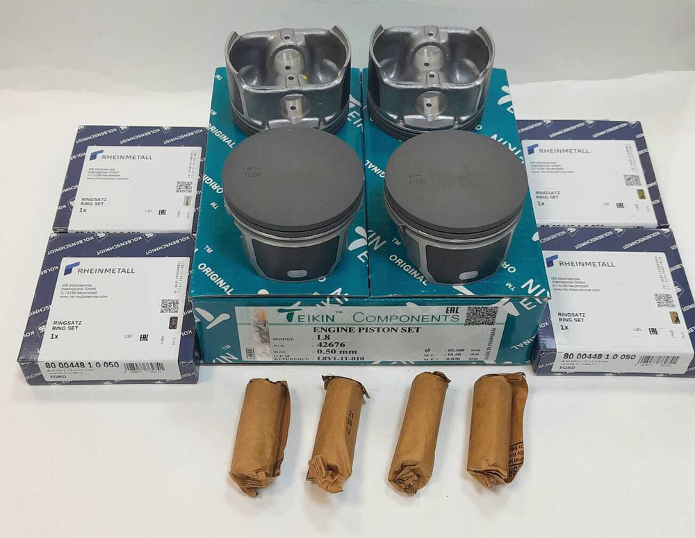 Поршни Teikin с кольцами Kolbenschmidt +0.50 QQDB, L8