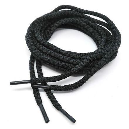 ШНУРОК ОБУВНОЙ С НАКОНЕЧНИКАМИ 150см*4мм 10мм, цвет  -черный