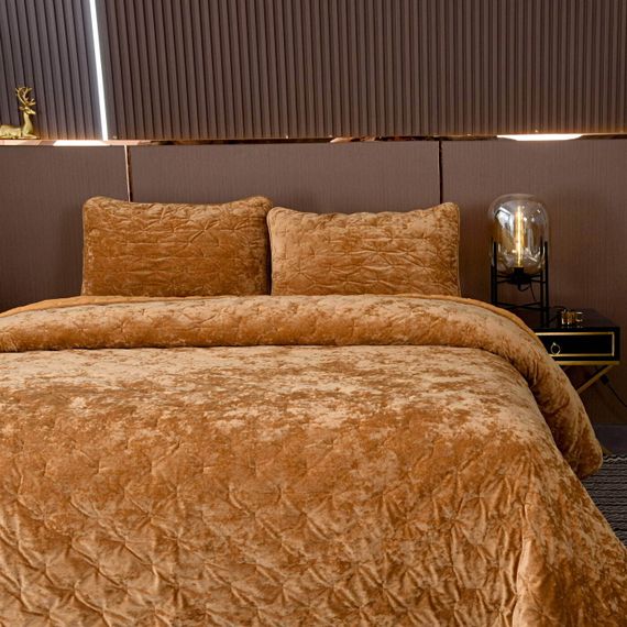 Алира (горчичный) Покрывало 240x260