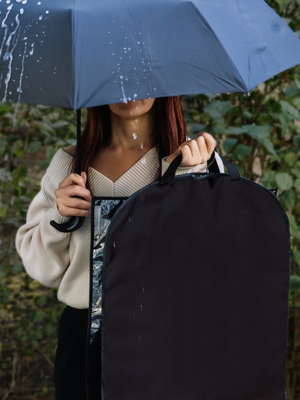 Чехол для одежды с карманами 110х60. Влагостойкий