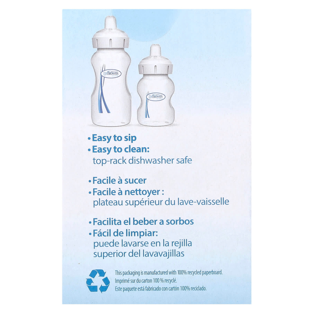 Dr. Brown's, Детская бутылочка Options + ™, с носиками для детей, от 6 месяцев, 2 шт.