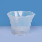 Кашпо для цветов пластиковое 0,6л d-13см «Лагуна» со вставкой прозрачный