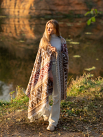 Шарф теплый с орнаментом Сканди