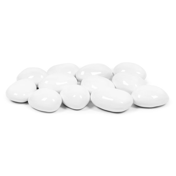 Набор керамических камней Firelight для биокамина - M белый, упак_12 шт — (1)