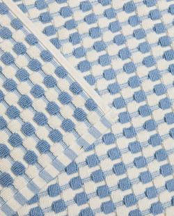 Zara Home - Текстурированный тканевый коврик для ванной комнаты, синий, 50x80 см