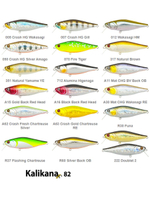 Воблер для рыбалки Pontoon21 Kalikana 82F-SR, 82мм, 11.6 гр., 0.2-0.4 м., цвет R60