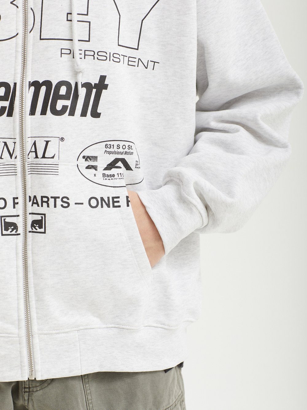 Мужская Толстовка Obey Persistent Movement