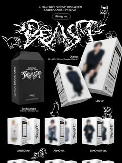(ПРЕДЗАКАЗ) Альбом ALPHA DRIVE ONE - UNBREAKABLE : BEAST 2nd Mini Album HISSING 7 Version SET