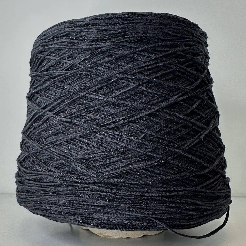 TRILLY- Be.Mi.Va. SPA; 56% хлопок, 44% люрекс; 350м/100гр; шнурок; col. Black, цвет: черный; S507